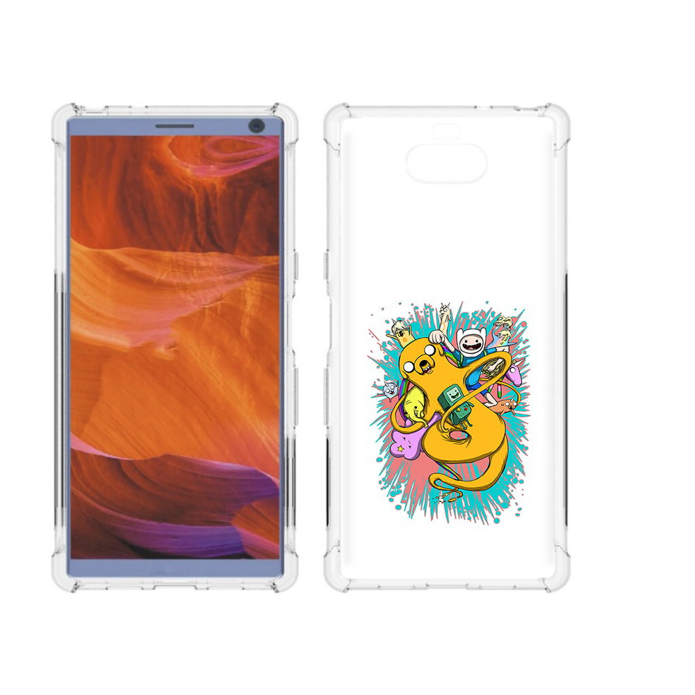 

Чехол MyPads Tocco для Sony Xperia 10 Plus время приключений рисунок, Прозрачный, Tocco