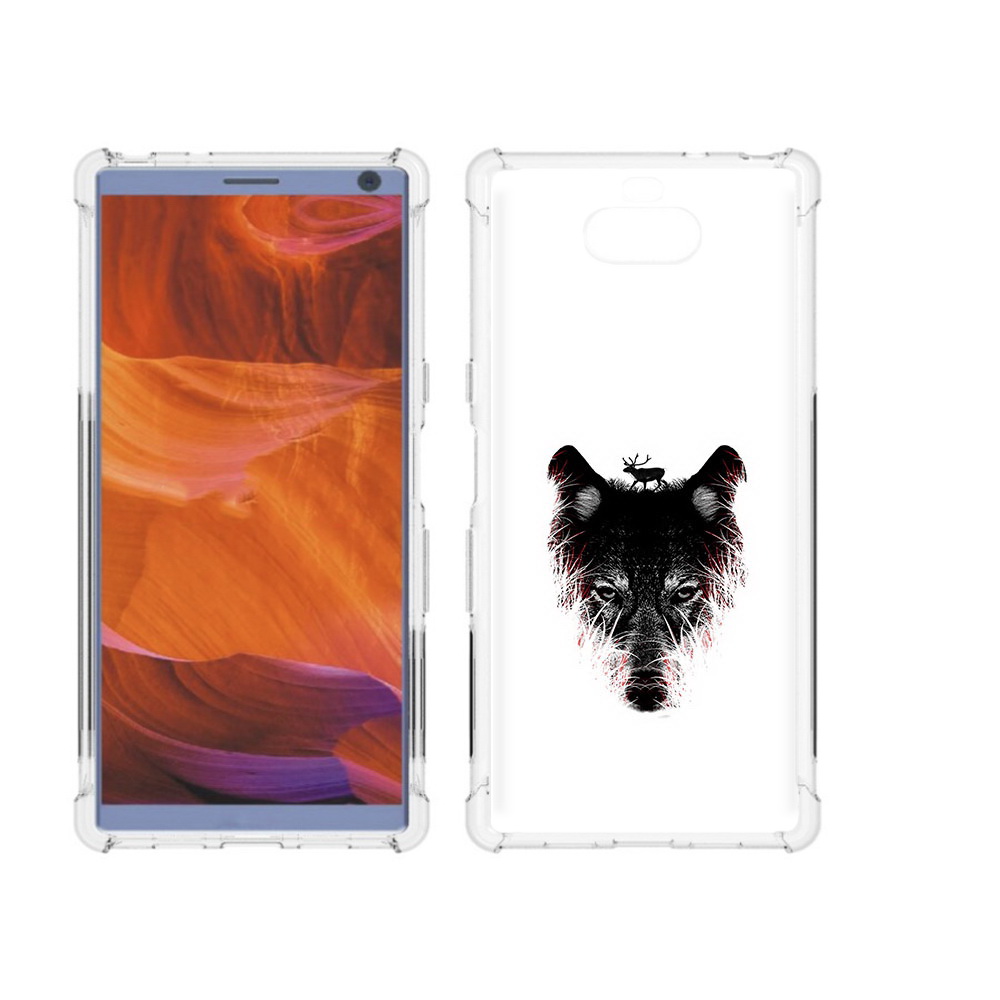 

Чехол MyPads Tocco для Sony Xperia 10 Plus волк в траве, Прозрачный, Tocco
