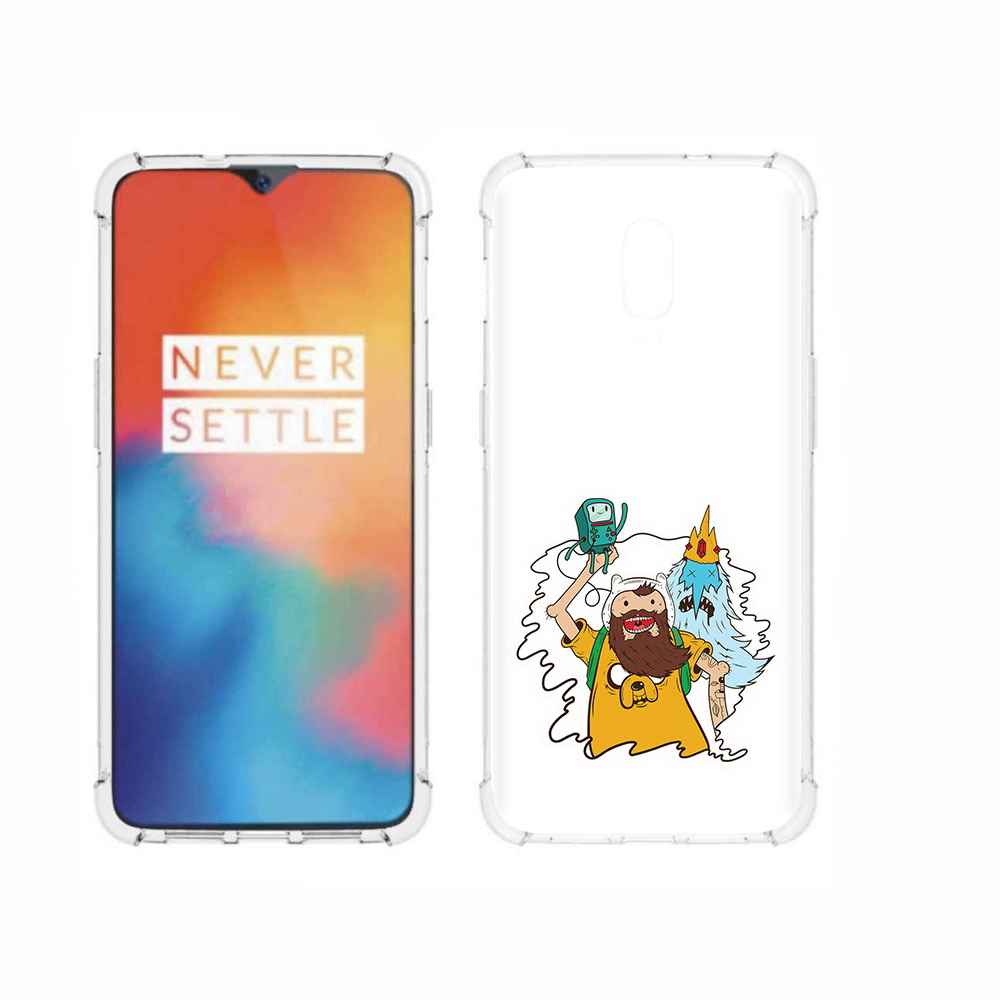 

Чехол MyPads Tocco для OnePlus 6T время приключений старый Финн, Прозрачный, Tocco