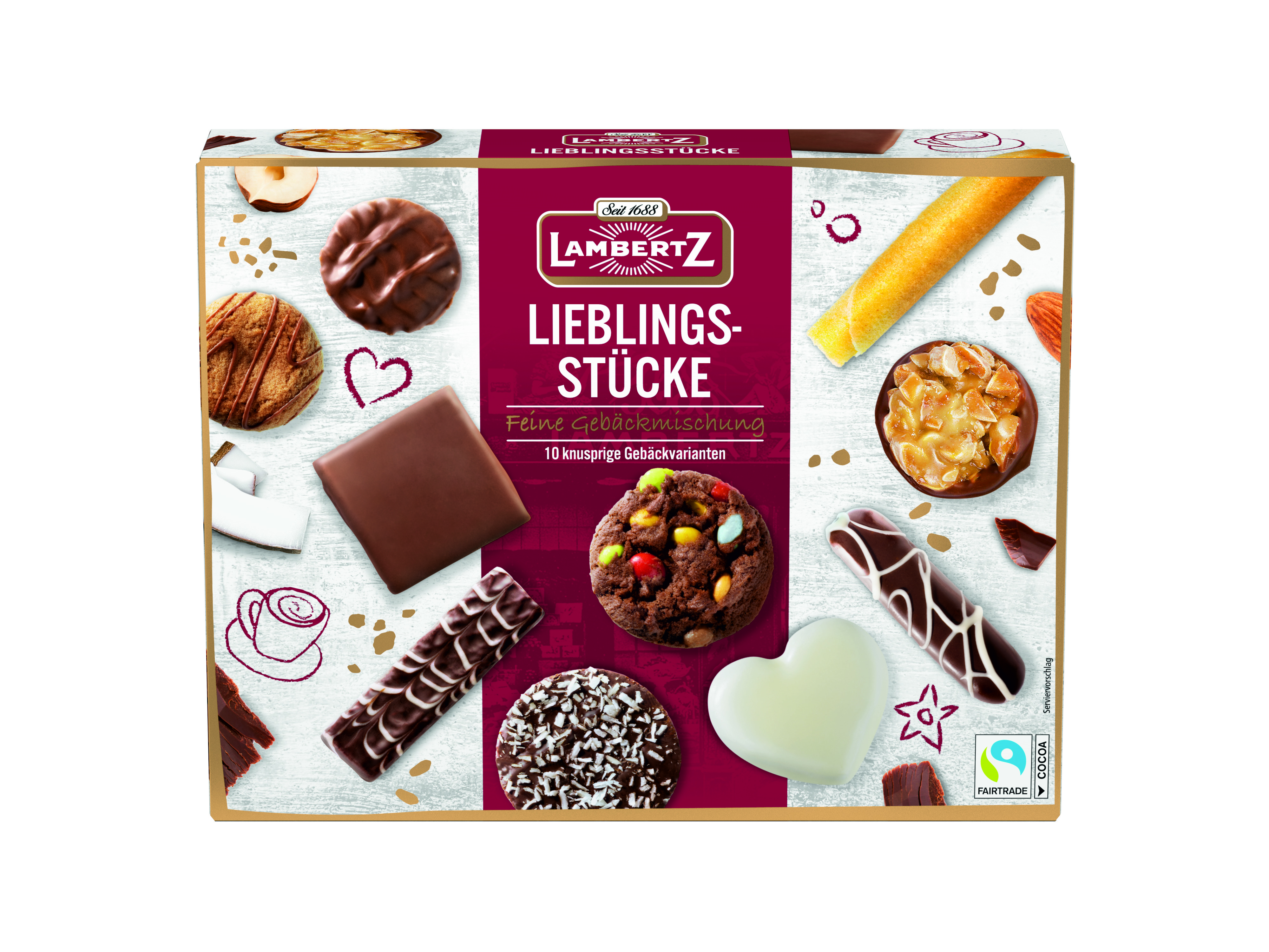 Печенье Lambertz Lieblingsstucke Mix сдобное 250 г