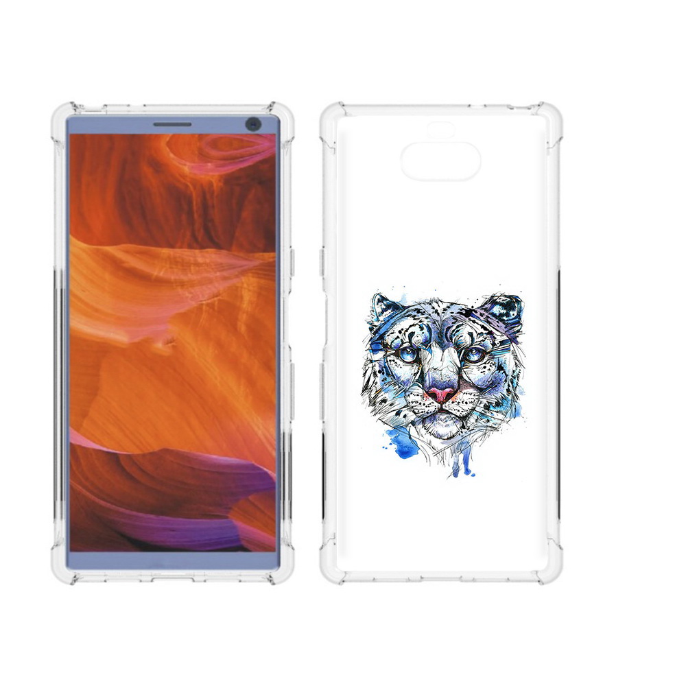 

Чехол MyPads Tocco для Sony Xperia 10 Plus водяной тигр, Прозрачный, Tocco