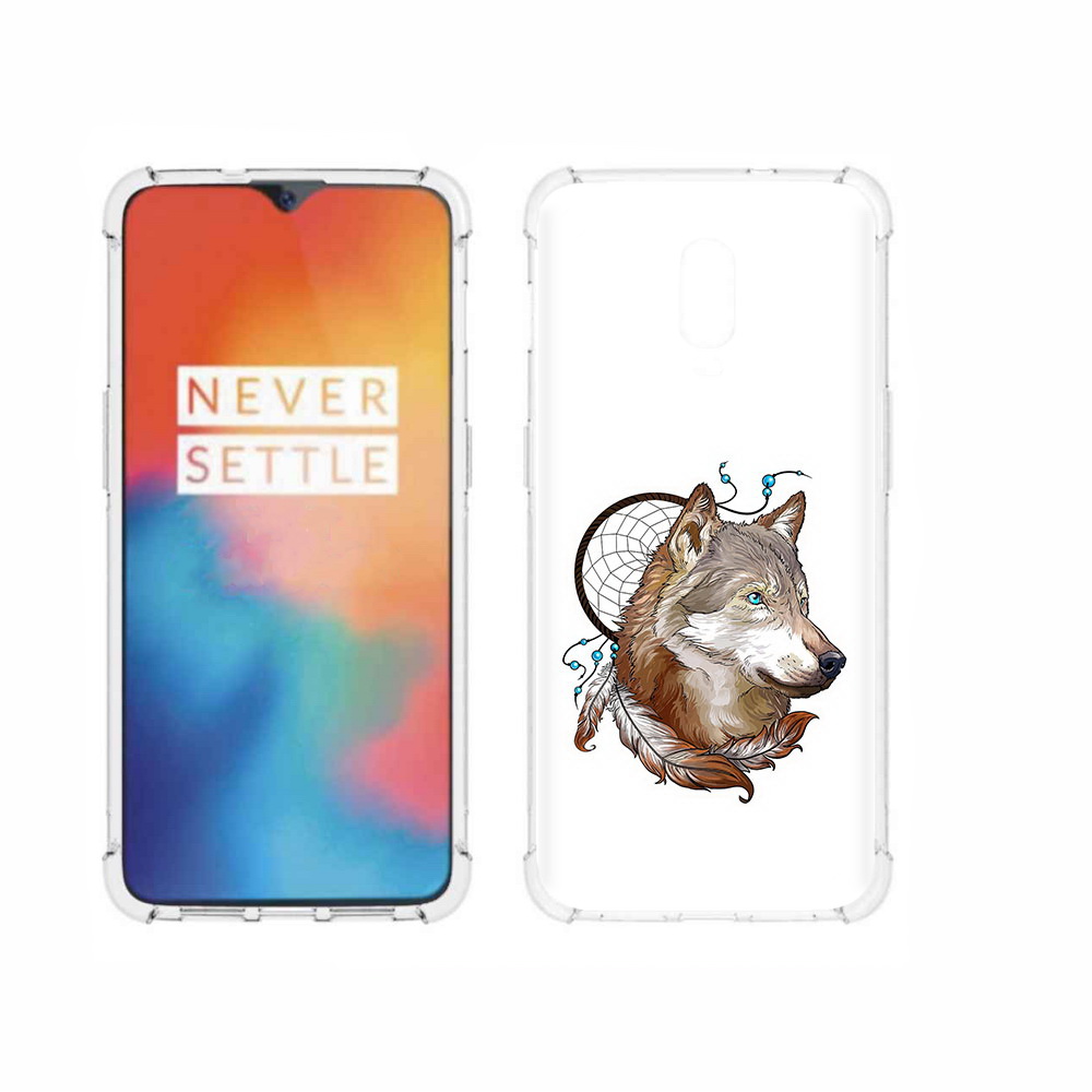 

Чехол MyPads Tocco для OnePlus 6T волк и ловец снов, Прозрачный, Tocco