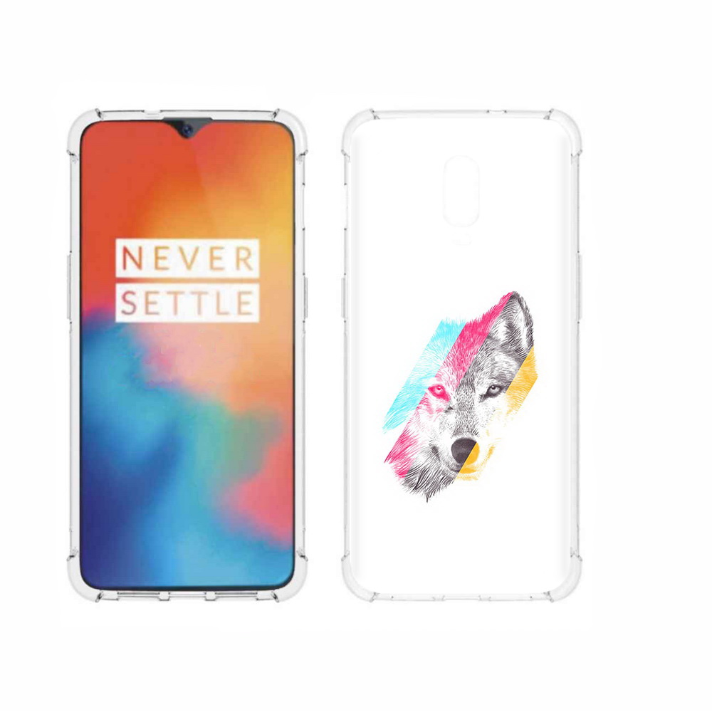 

Чехол MyPads Tocco для OnePlus 6T волк градиент, Прозрачный, Tocco