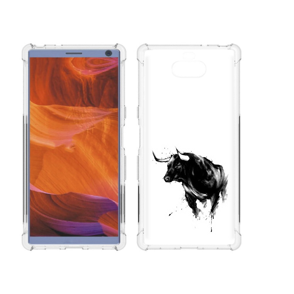 

Чехол MyPads Tocco для Sony Xperia 10 Plus бык, Прозрачный, Tocco