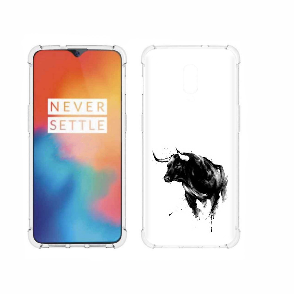 

Чехол MyPads Tocco для OnePlus 6T бык, Прозрачный, Tocco