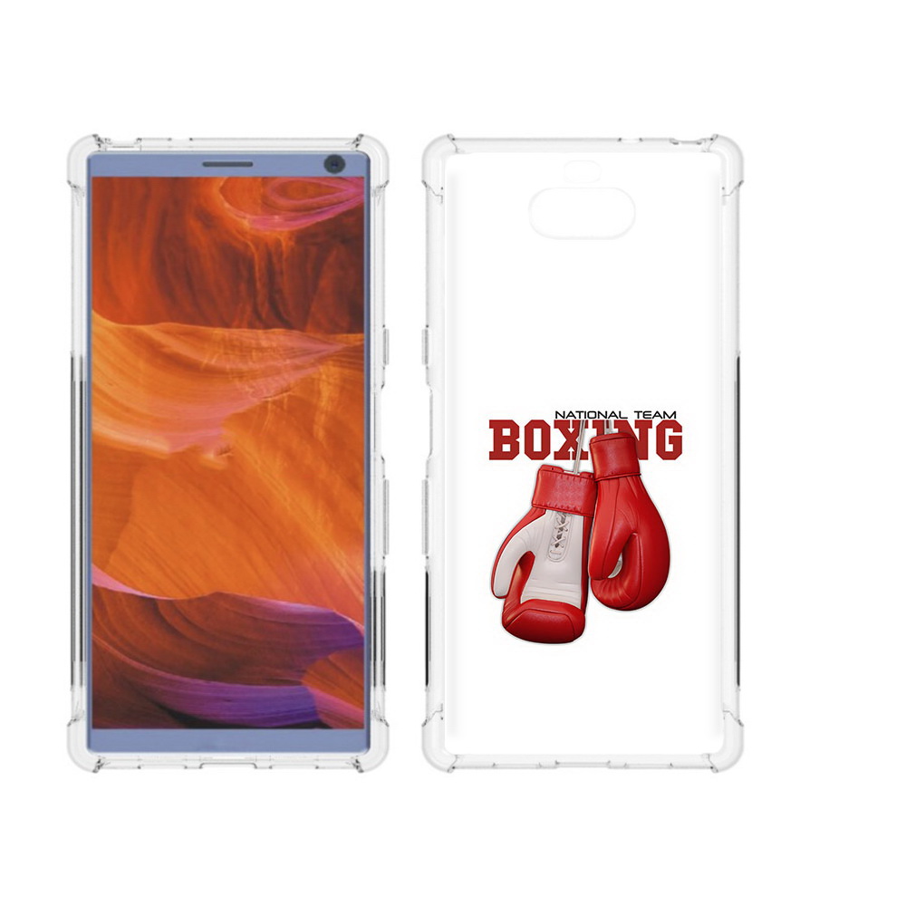 

Чехол MyPads Tocco для Sony Xperia 10 Plus боксерские перчатки, Прозрачный, Tocco