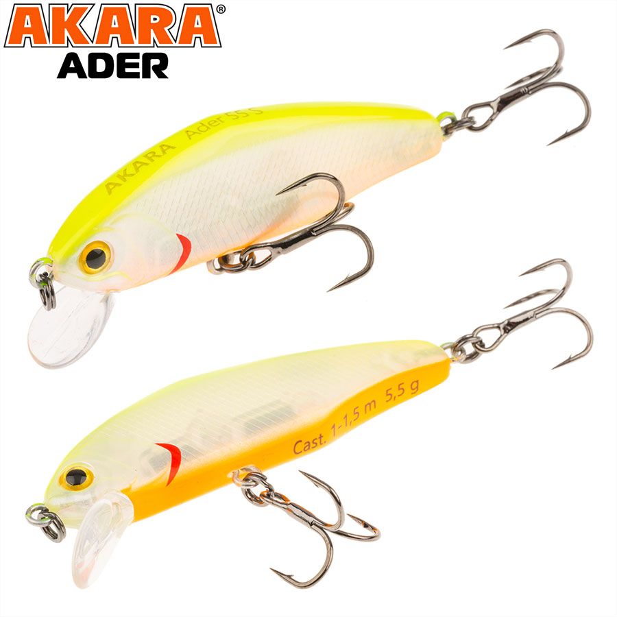 

Воблер Akara Ader 55S 5,5 гр A-125, Разноцветный, Ader