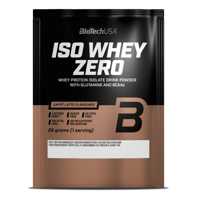 фото Изолят сывороточного протеина biotechusa iso whey zero порошок 25 г. кофе-латте