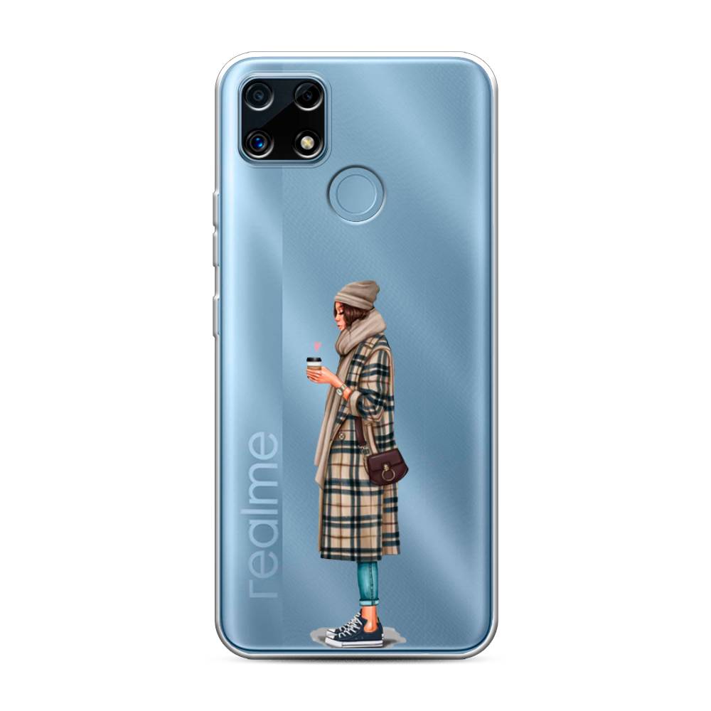

Чехол для Oppo Realme C25/C25s "Утренний кофе", Коричневый;бежевый, 256950-6
