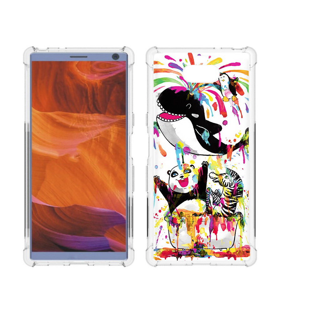 

Чехол MyPads Tocco для Sony Xperia 10 Plus Хиппи кит, Прозрачный, Tocco
