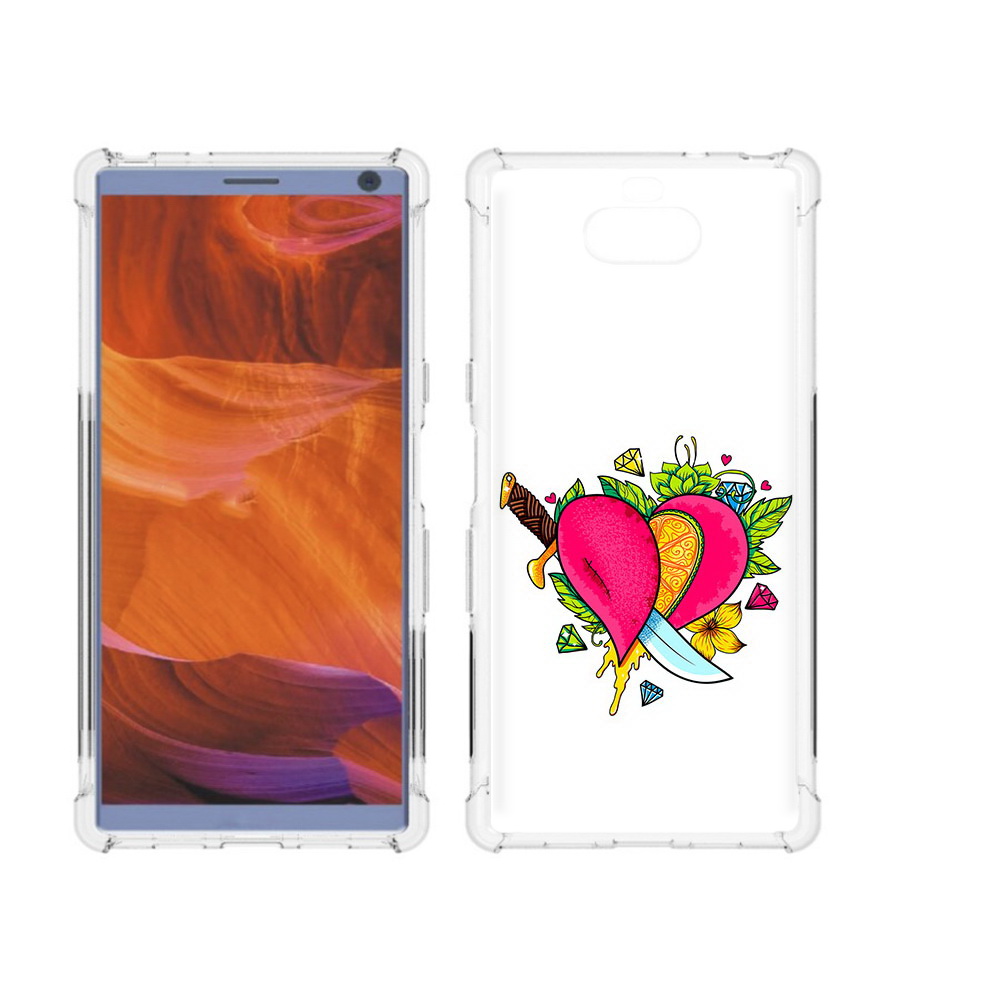 

Чехол MyPads Tocco для Sony Xperia 10 Plus Фруктовое сердце, Прозрачный, Tocco