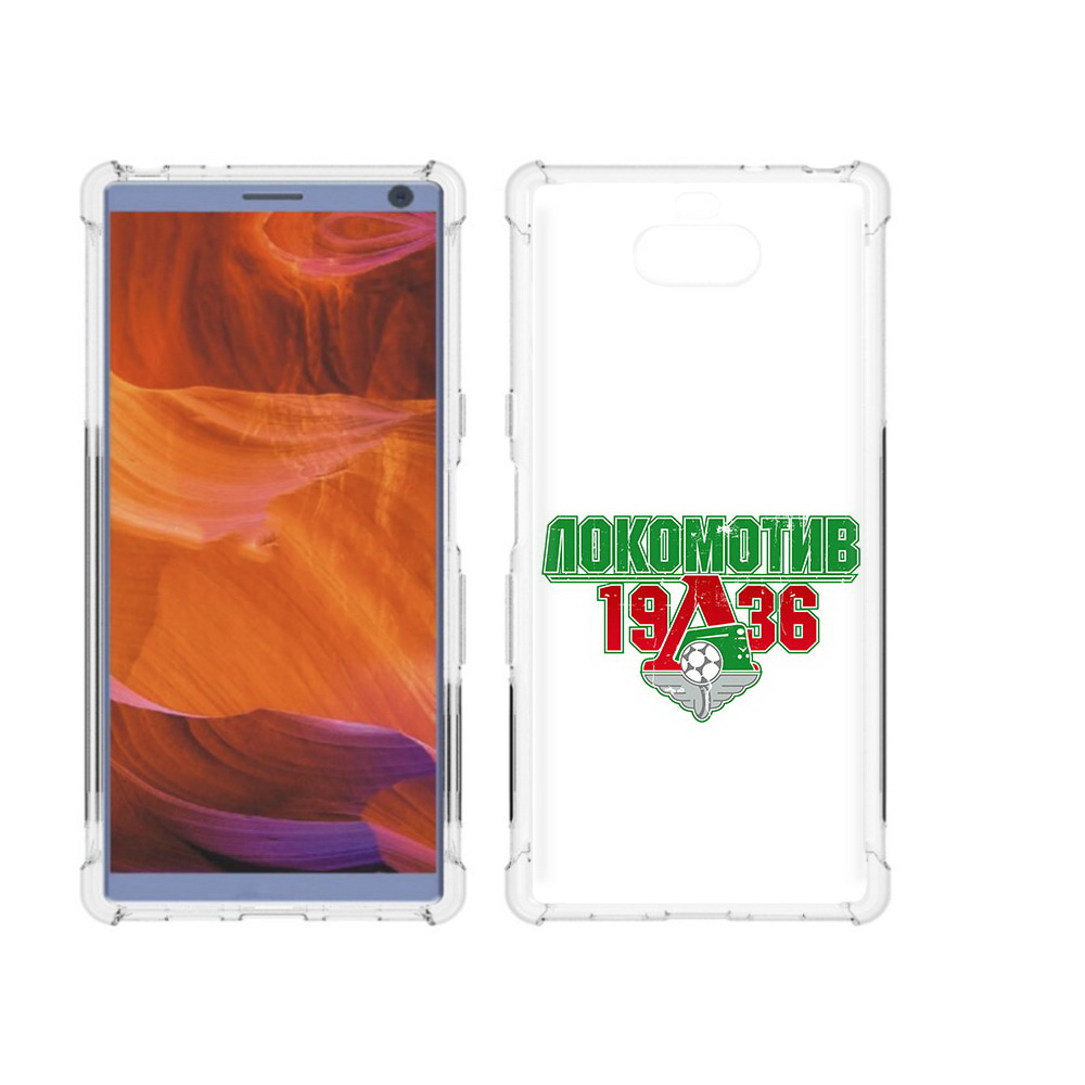 

Чехол MyPads Tocco для Sony Xperia 10 Plus ФК локомотив 1936, Прозрачный, Tocco