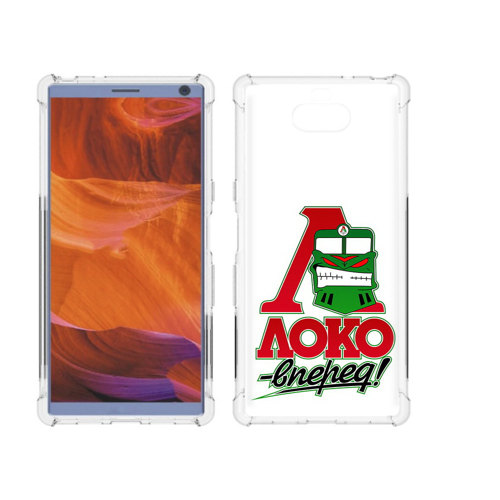 

Чехол MyPads Tocco для Sony Xperia 10 Plus ФК локо вперед, Прозрачный, Tocco