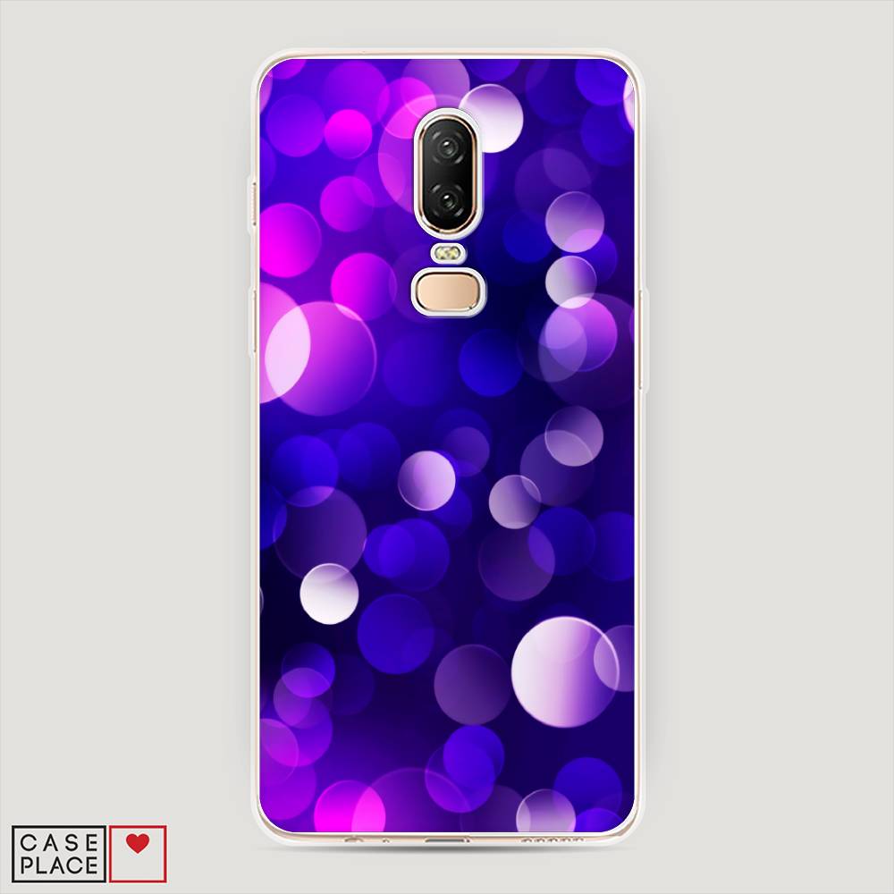 

Чехол на OnePlus 6 "Абстракция 27", Фиолетовый, 150550-3