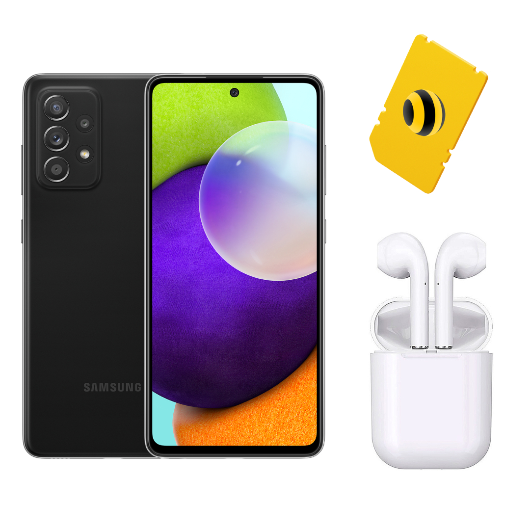 

Samsung A525 Galaxy A52 4/128Gb Black + сим + 8000 бонусных рублей на связь + наушники, Samsung A525 Galaxy A52 (4/128Gb) Black/8000 бонусных рублей на связь/сим/аксессуар