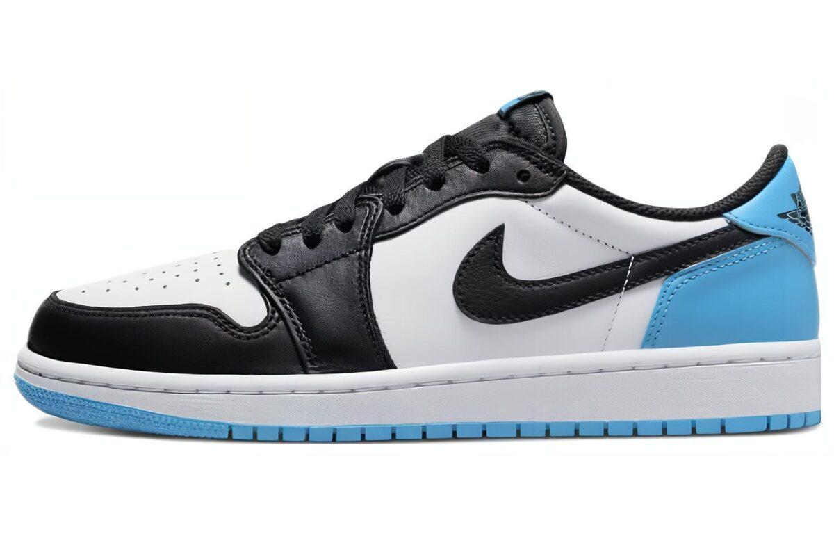 

Кеды унисекс Jordan Air Jordan 1 og black blue toe разноцветные 42 EU, Разноцветный, Air Jordan 1 og black blue toe