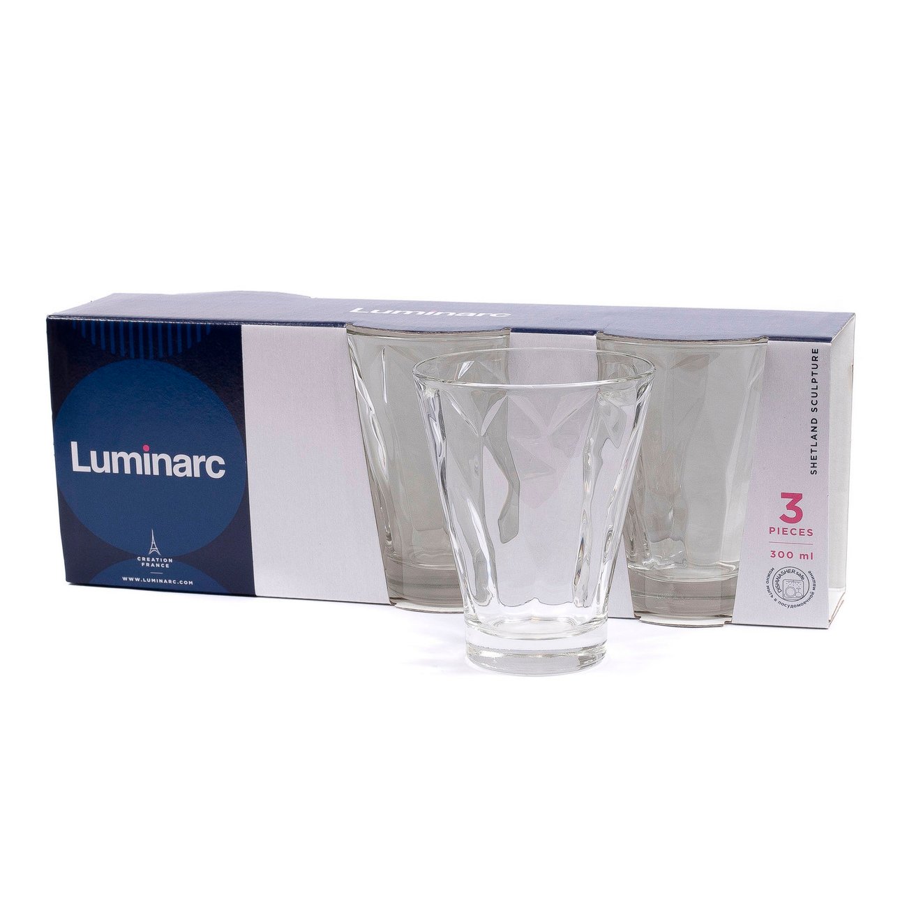 

Стакан для напитков Luminarc Shetland Sculpture Лилак 300 мл