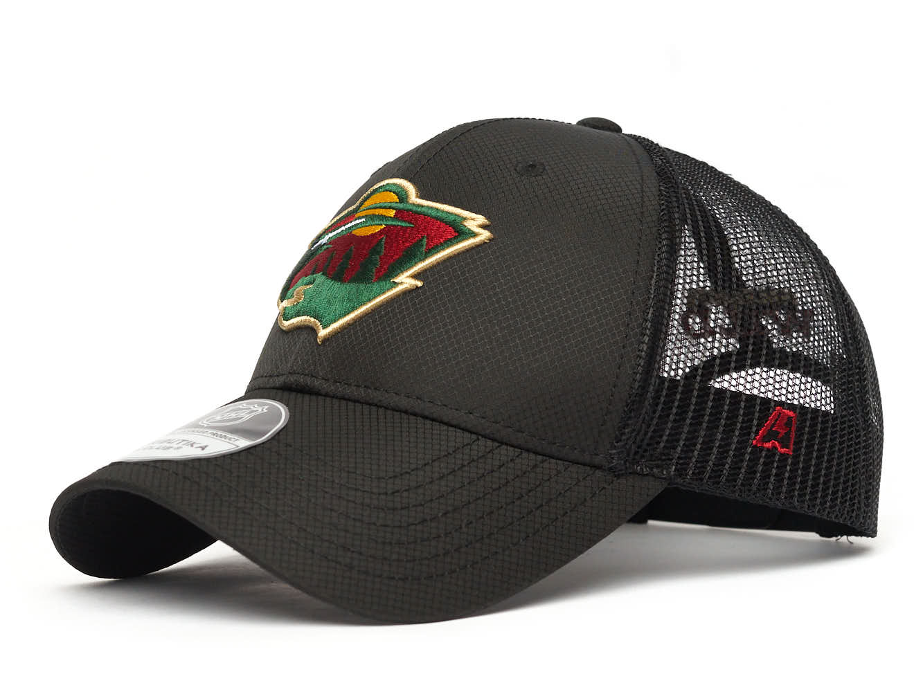 

Бейсболка унисекс Atributika&Club NHL Minnesota Wild 31734 черная, р. 55-58, Черный, 31734