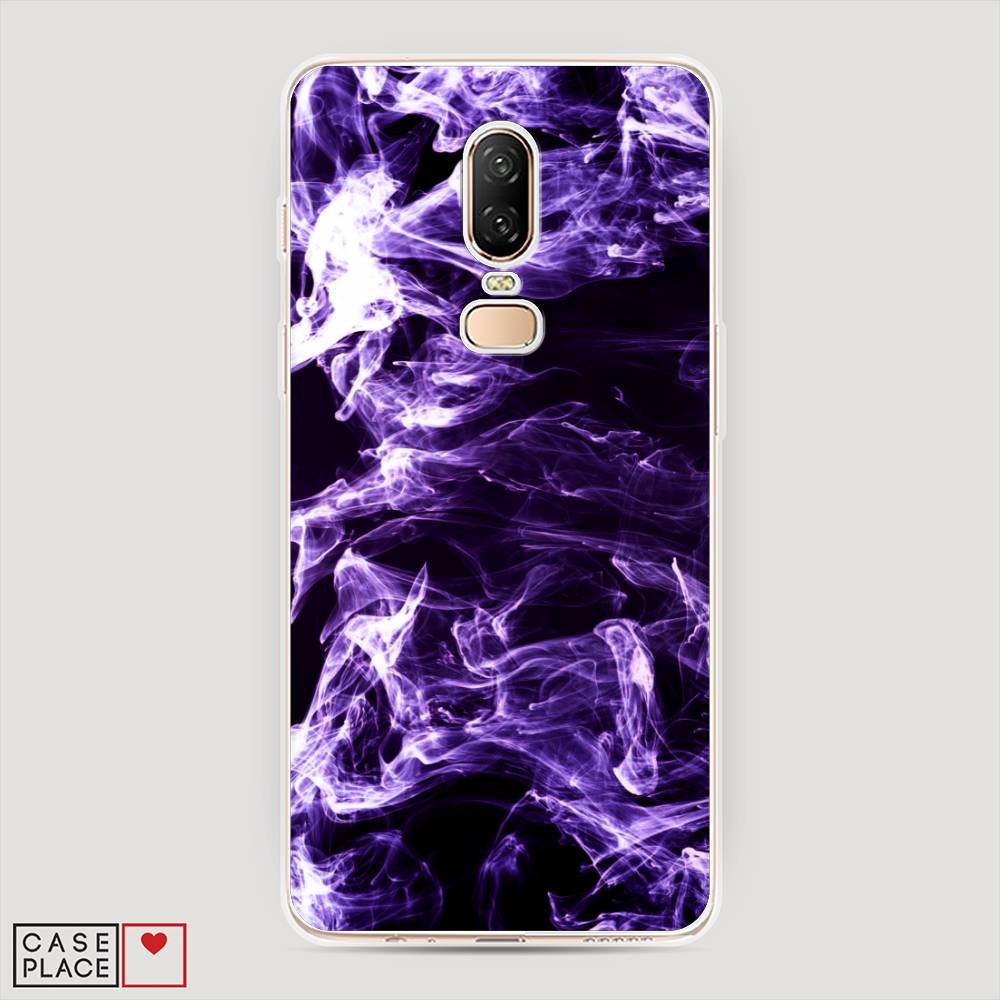 

Чехол на OnePlus 6 "Фиолетовый дым", Фиолетовый;белый;черный, 150550-3