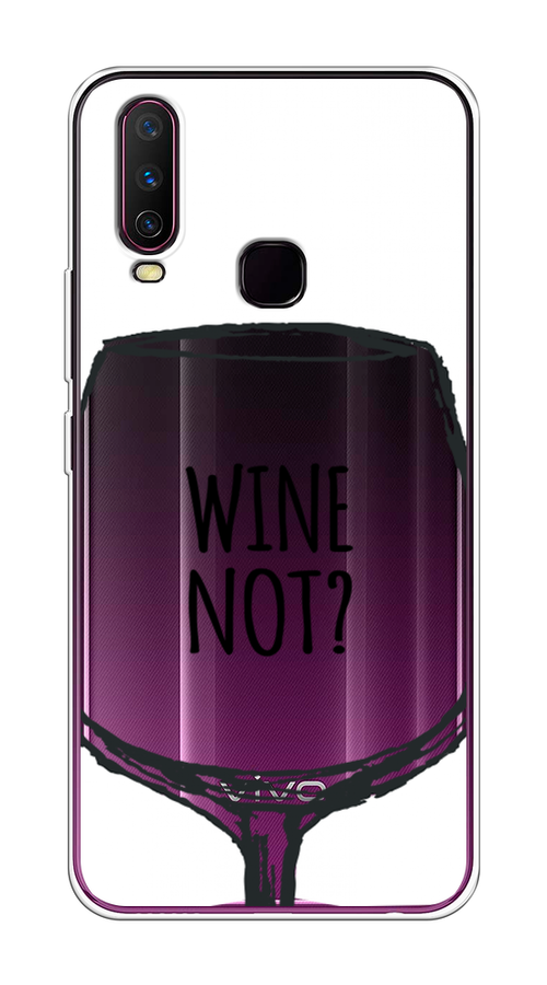 

Чехол на Vivo Y12/Y17 "Wine not white", Белый, 261750-6