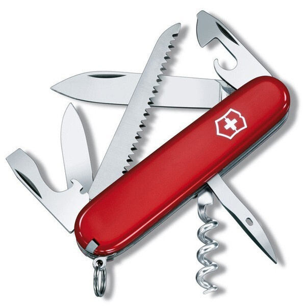 

Швейцарский нож Victorinox 1.3613, длина лезвия 7 см, Красный, Camper