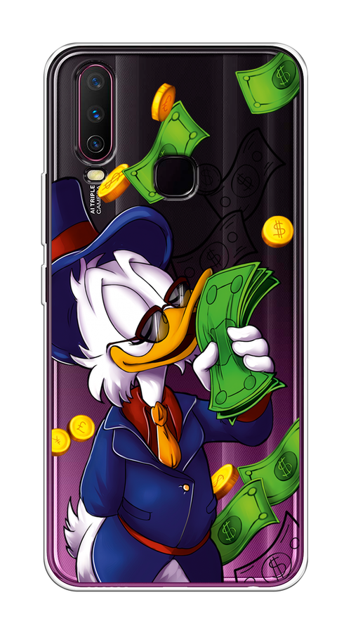 

Чехол на Vivo Y12/Y17 "Scrooge McDuck with Money", Синий;зеленый;белый, 261750-6