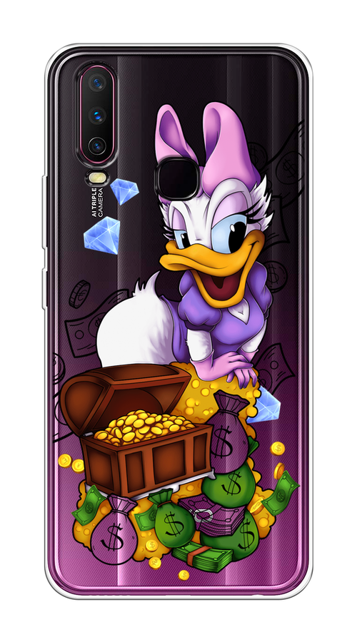 

Чехол на Vivo Y12/Y17 "Rich Daisy Duck", Коричневый;белый;фиолетовый, 261750-6