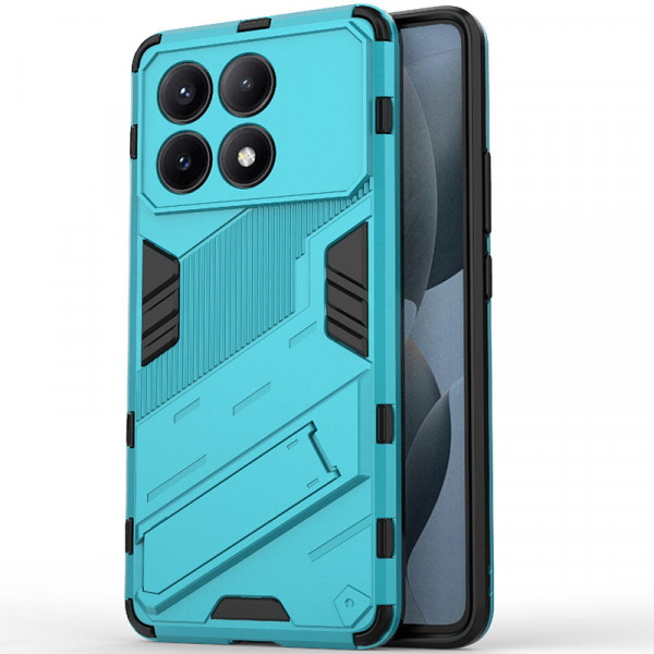 

Чехол-подставка RosCase Megatron для Xiaomi Poco X6 Pro 5G / Redmi K70E, Голубой