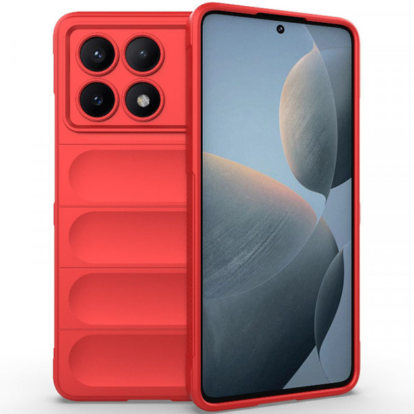 

Чехол RosCase Flex Silicone для Xiaomi Poco X6 Pro 5G / Redmi K70E, Красный