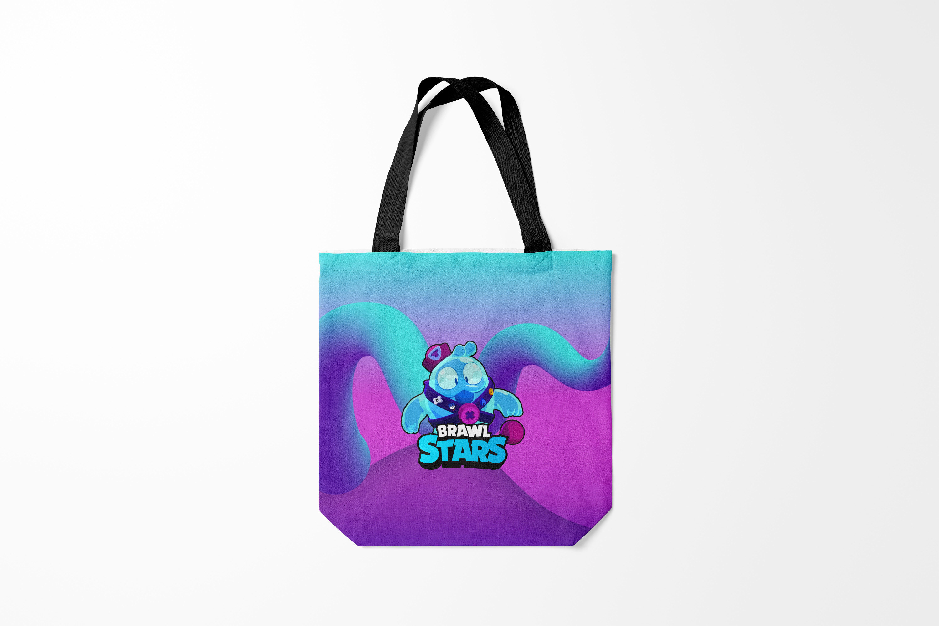 

Сумка шoппер унисекс Burnettie Brawl Stars Сквик Squeak, разноцветный, Brawl Stars Сквик Squeak