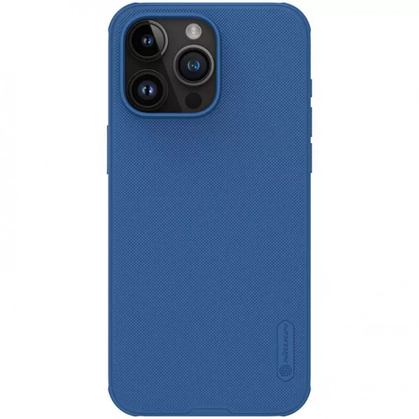 

Пластиковый чехол Nillkin Super Frosted Shield Magnetic для Apple iPhone 15 Pro Max, синий, Super Frosted Shield Magnetic