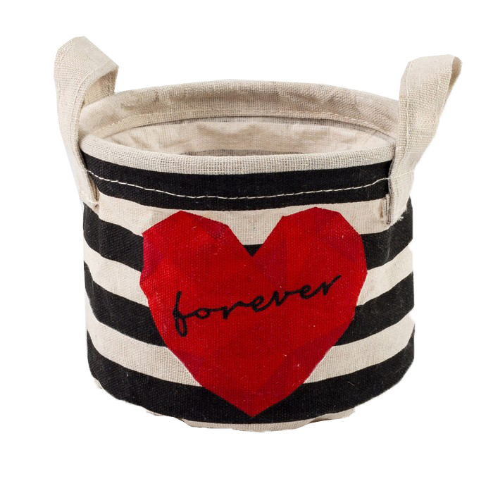 

Текстильная корзинка Forever 14х12см, Текстиль "Forever love"
