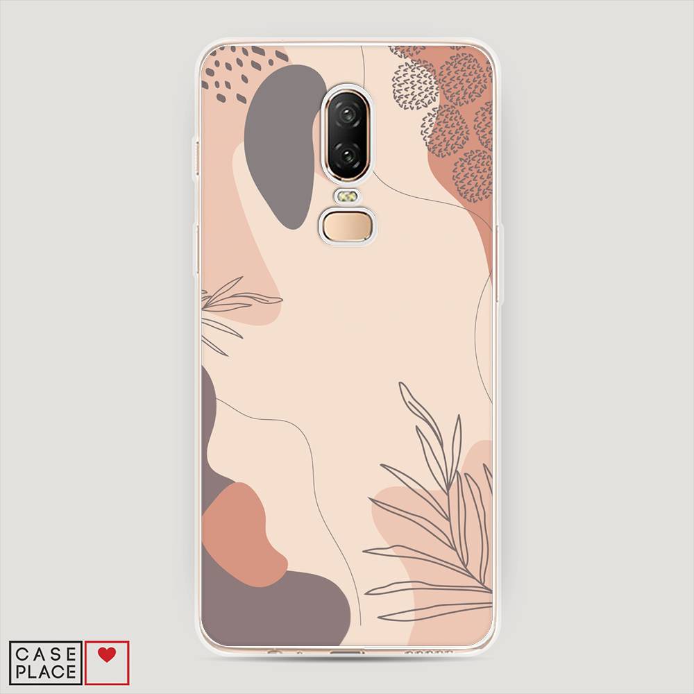 

Чехол на OnePlus 6 "Нюдовые тона", Коричневый;серый, 150550-4