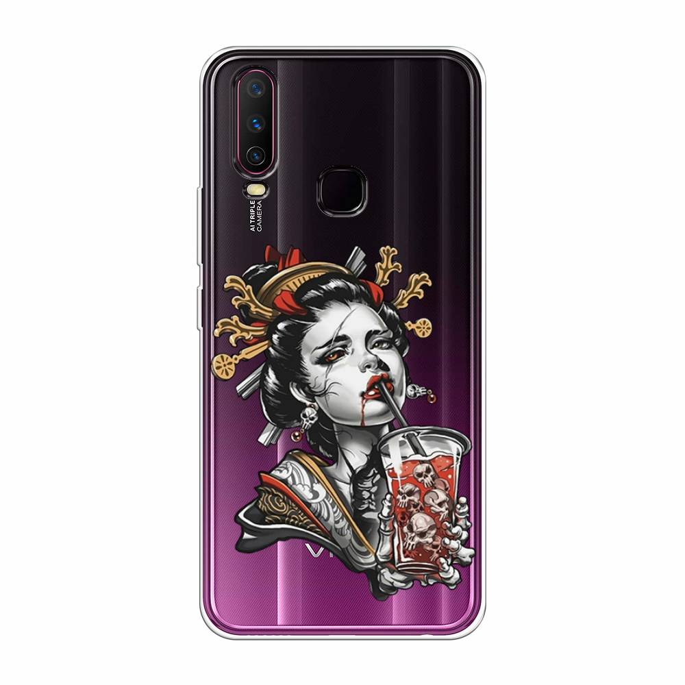 

Чехол для Vivo Y12/Y17 "Опасная гейша", Красный;черный;серый, 261750-4