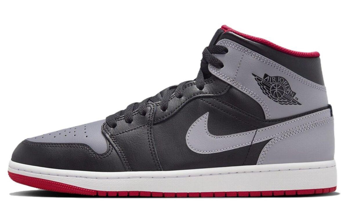 

Кеды унисекс Jordan Air Jordan 1 Mid серые 41 EU, Серый, Air Jordan 1 Mid