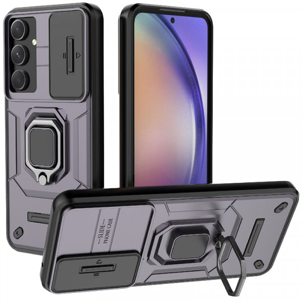 

Чехол RosCase Transformer Ring Holder для Samsung Galaxy A55, Фиолетовый