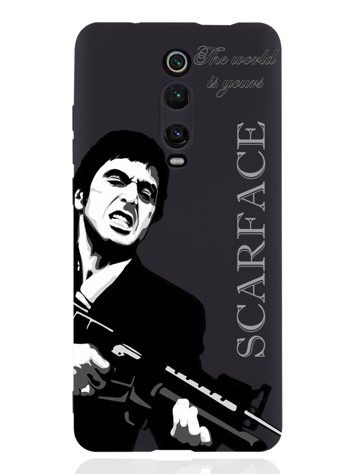 фото Чехол musthavecase xiaomi mi 9t scarface tony montana лицо со шрамом