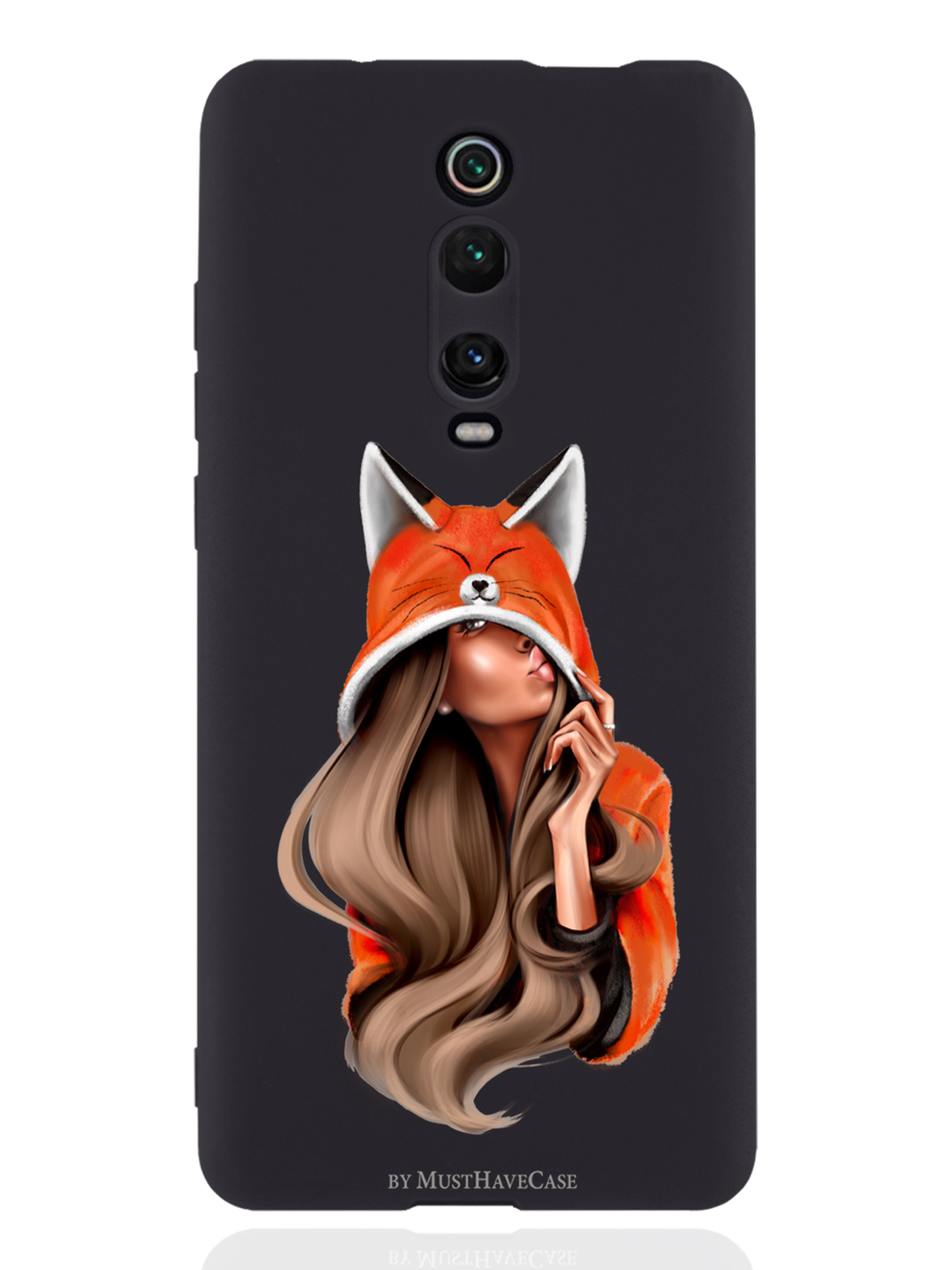 

Чехол MustHaveCase Xiaomi Mi 9T Лисичка, Оранжевый;черный, Xiaomi Mi 9T Лисичка