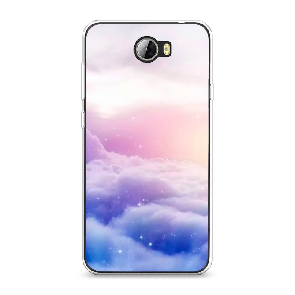 

Чехол для Honor 5A/Huawei Y5 II "Небеса", Голубой;белый;розовый, 60350-2