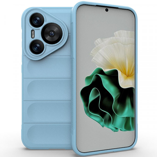 

Чехол RosCase Flex Silicone для Huawei Pura 70 с микрофиброй, Голубой