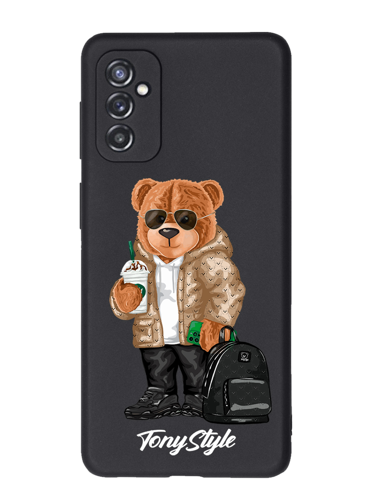 

Чехол Tony Style Samsung Galaxy M52 Tony Style в очках, Коричневый;черный;белый, Samsung Galaxy M52 Tony Style в очках