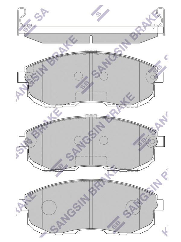 

Тормозные колодки Sangsin brake передние gp1183