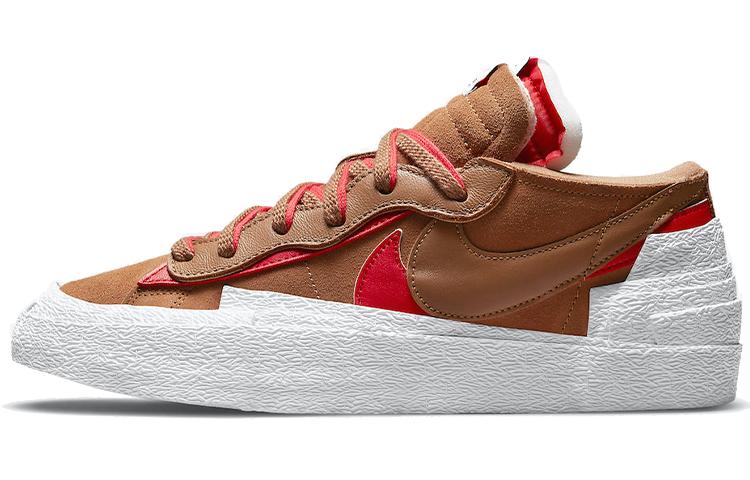 

Кеды унисекс Nike Sacai x Nike Blazer Low British Tan коричневые 46 EU, Коричневый, Sacai x Nike Blazer Low British Tan