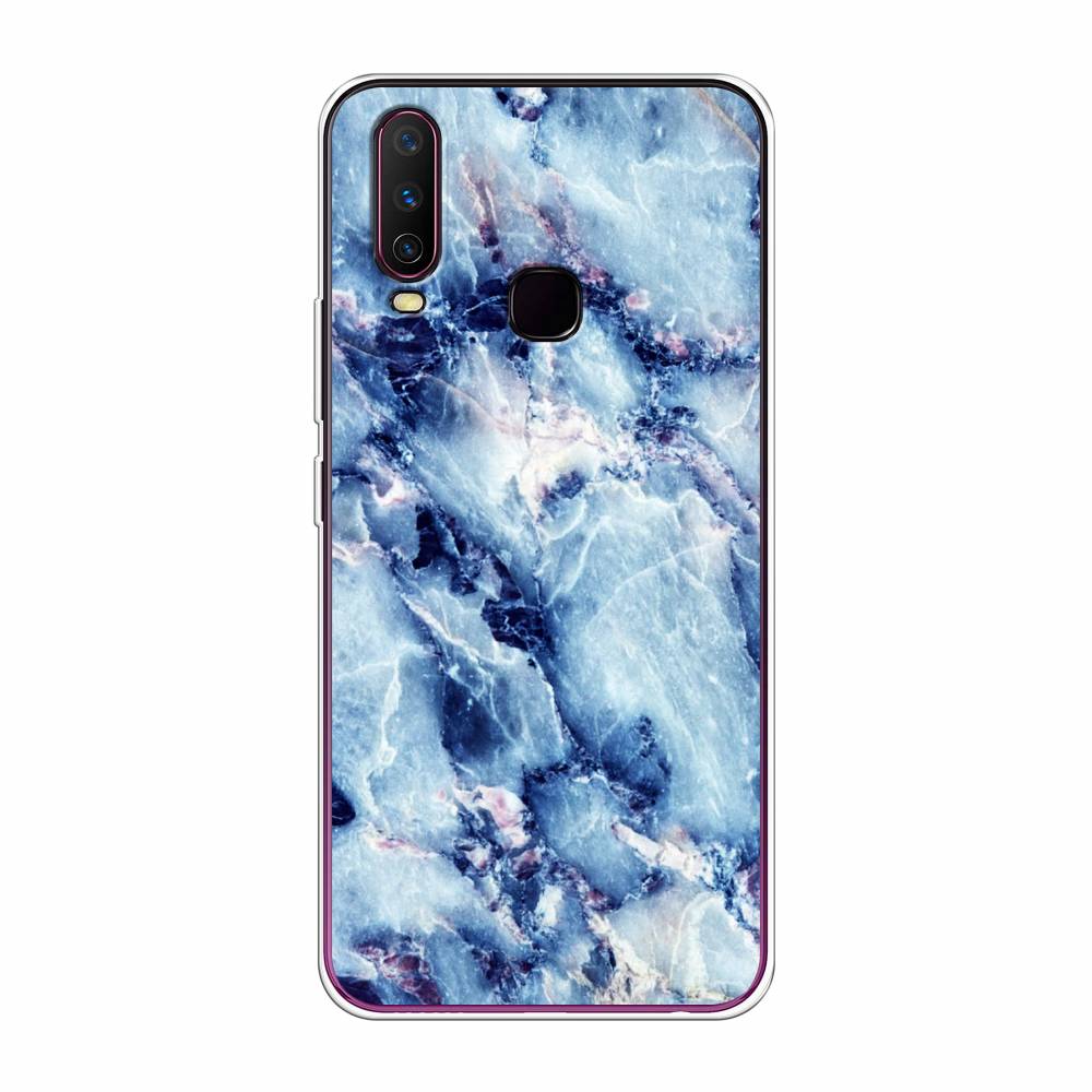

Чехол для Vivo Y12/Y17 "Мрамор с синими прожилками", Синий, 261750-3