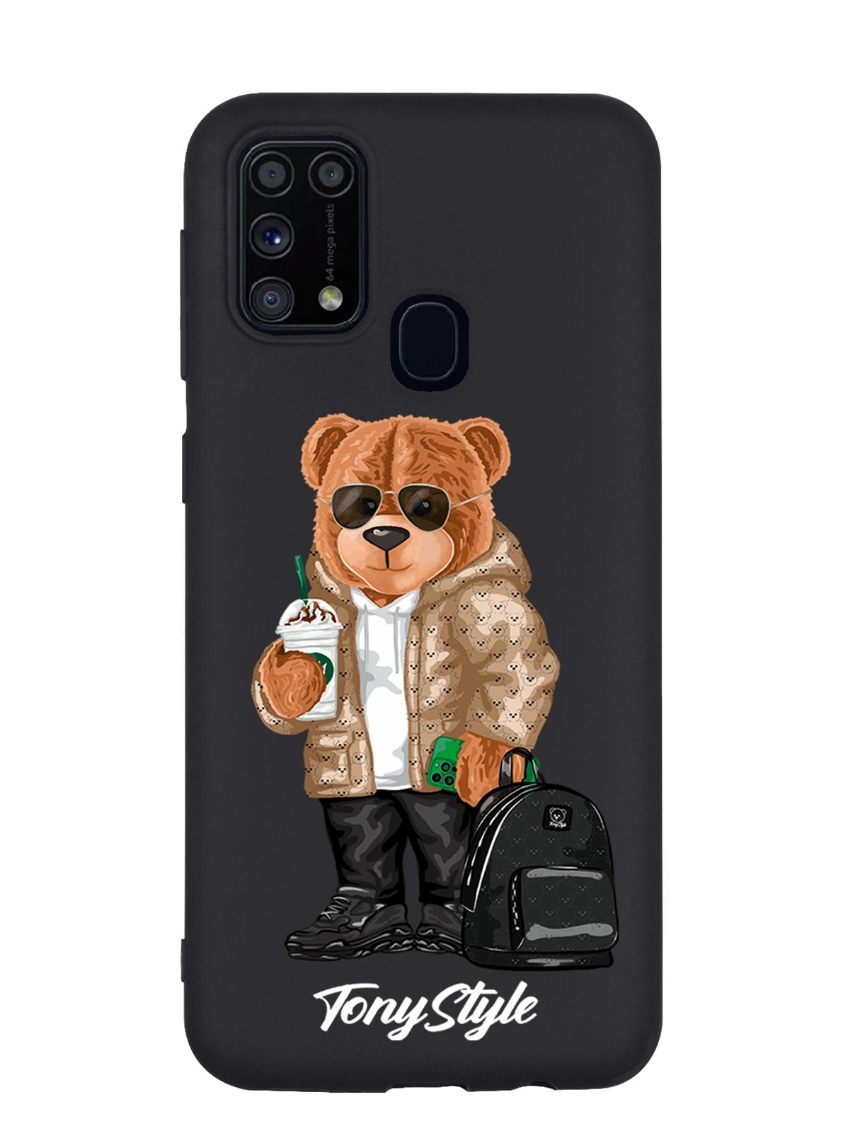 

Чехол Tony Style Samsung Galaxy M31 Tony Style в очках, Коричневый;черный;белый, Samsung Galaxy M31 Tony Style в очках