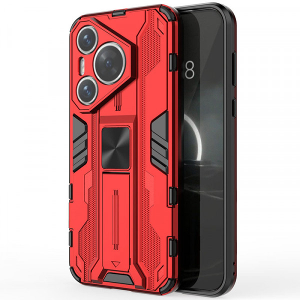 

Чехол-подставка RosCase Galvatron для Huawei Pura 70, Красный