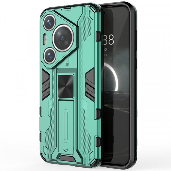 

Чехол-подставка RosCase Galvatron для Huawei Pura 70 Pro / Pro Plus, Зеленый