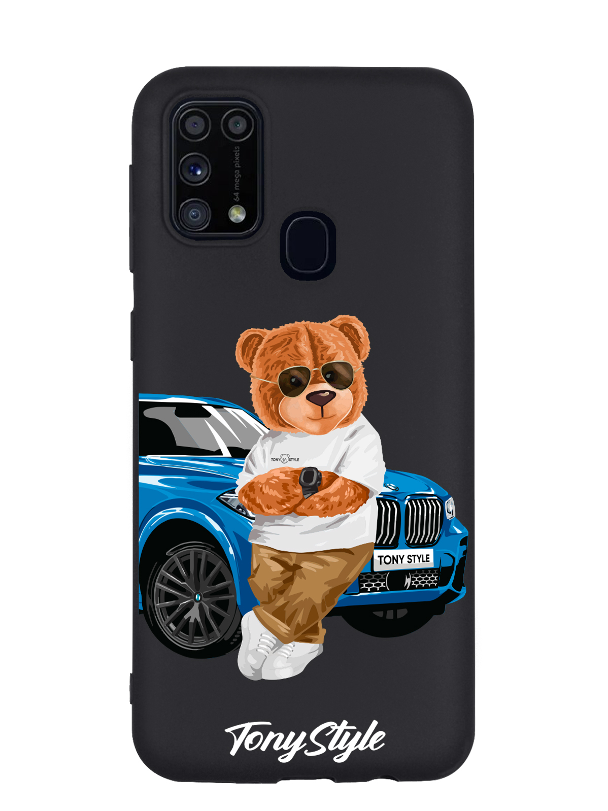 

Чехол Tony Style Samsung Galaxy M31 Tony Style с машиной, Голубой;коричневый;белый, Samsung Galaxy M31 Tony Style с машиной