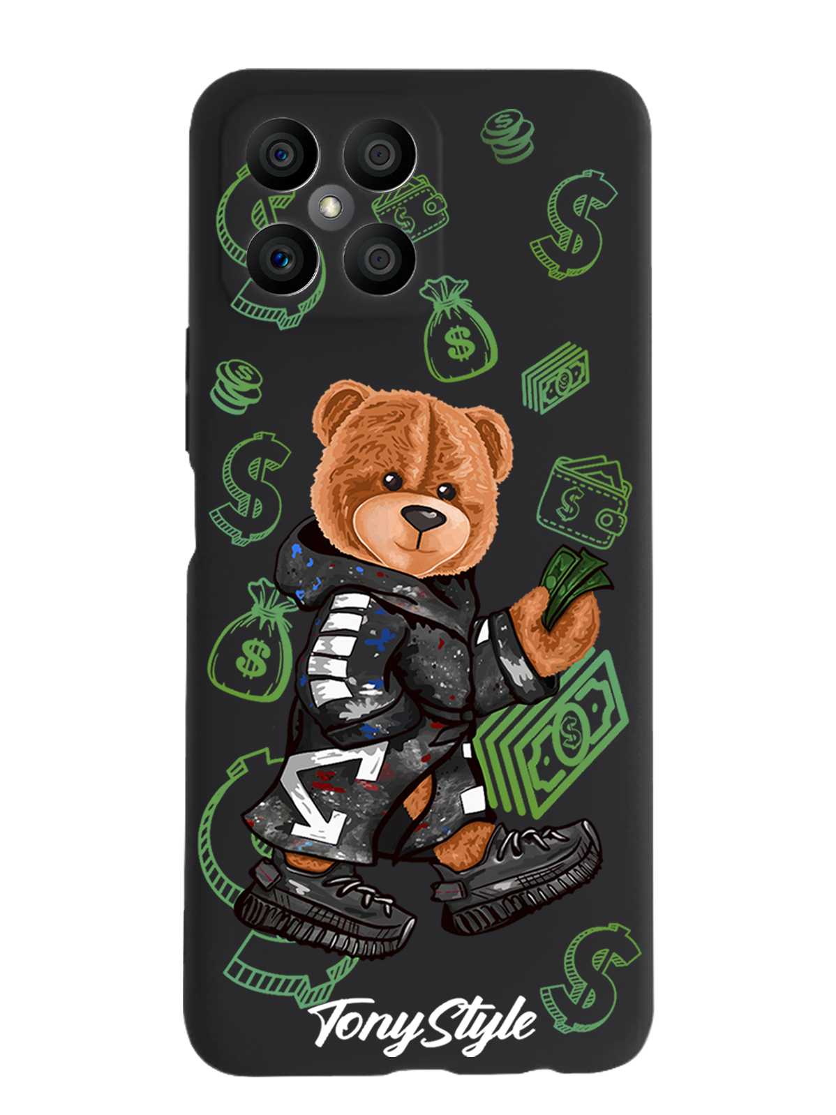 

Чехол Tony Style Honor X8 Tony Style Деньги, Коричневый;черный;зеленый, Honor X8 Tony Style Деньги