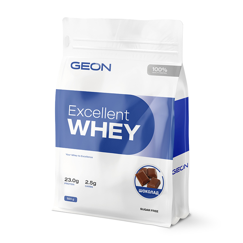 фото Протеин geon excellent whey, 920 г, шоколад